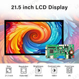 LESOWN M215-A01T Ultrawide Screen 21.5 inch IPS Touch 1920x1080 Full HD Display HDMI VGA LVDS Interface DC12V 2A Powered Module for Industry