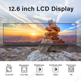 LESOWN M126-A01T 12.6 inch Bar Screen 1920x515 LCD Display Capacitive Touch IPS 1200:1 USB-C HDMI Modules with Driver Board eDP 30PIN Interface