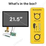 LESOWN M215-A01T Ultrawide Screen 21.5 inch IPS Touch 1920x1080 Full HD Display HDMI VGA LVDS Interface DC12V 2A Powered Module for Industry