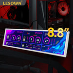 LESOWN P88W-T LCD Bar 8.8 inch Side Monitor 480x1920 IPS HDMI USB Powered Touch Display White