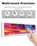 LESOWN P88W-T LCD Bar 8.8 inch Side Monitor 480x1920 IPS HDMI USB Powered Touch Display White