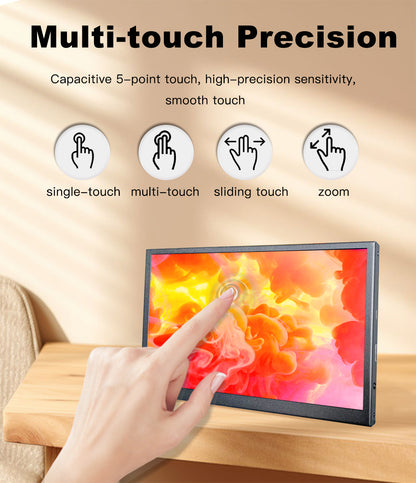 LESOWN P70C-T Touch Screen 7 inch LCD Display 1024x600 Speakers IPS Computer Laptop Second Screen mini Monitor for PC