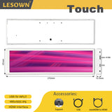 LESOWN P88W-T LCD Bar 8.8 inch Side Monitor 480x1920 IPS HDMI USB Powered Touch Display White