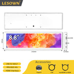 LESOWN P88W-T LCD Bar 8.8 inch Side Monitor 480x1920 IPS HDMI USB Powered Touch Display White