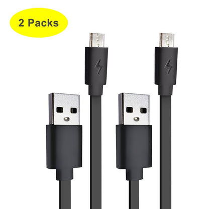[Pack of 5PCS] 1ft /0.3m Premium Flat Short Micro USB Cables