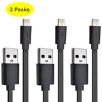 [Pack of 5PCS] 1ft /0.3m Premium Flat Short Micro USB Cables